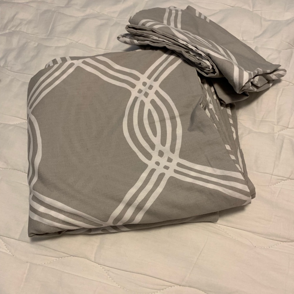 Pottery Barn Queen duvet and 2 shams